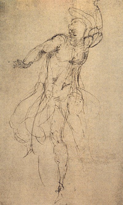 Studie für das Jüngste Gericht (Casa Buonarroti, Florenz) von Michelangelo Buonarroti